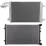 For 2006 Volkswagen Gti & Jetta Aluminum Radiator Condenser Cooling Kit New. Price: $104.95.