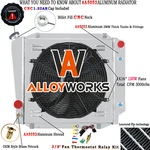 Row Aluminum Radiator+shroud Fan 66-77 Ford Bronco 3.3L 5.0L V8 Conversion New. Price: $209.00.