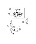 Genuine Mopar Coolant Bottle Bracket 68432032AA New. Price: $8.19.