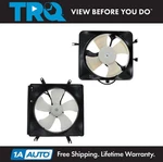 Condenser Radiator Cooling Fan Assembly Pair Set For Acura Integra New. Price: $129.95.