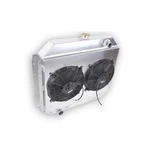 Ohob-cool 4 Row High Performance Full Aluminum Radiator With Shroud Fan 1... New. Price: $399.77.