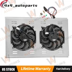 Cross Flow Style Radiator Aluminum Shroud+dual 12'' Fan 10-S Blades 31" X 19'' New. Price: $109.00.