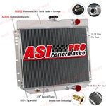 3 Row Aluminum Radiator 67-69 Ford MUSTANG/67-68 Mercury Cougar 4.7 5.0L Gas New. Price: $144.95.