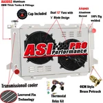 Rows Aluminum Radiator+shroud Fan 1985-1997 Ford F-150 F-250 F-350/BRONCO New. Price: $279.00.