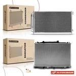 A-premium Radiator & Condenser Cooling Kit For Honda Accord 2.4L Auto Trans. New. Price: $190.98.
