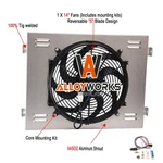 Fit 1955 1956 1957 Chevy Bel Air/ Nomad V8 Aluminum Radiator Shroud Fan Relay New. Price: $89.00.