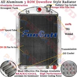 3 Row Aluminum Radiator For 1941-1946 1945 Chevy Pickup Truck Small Block V8 New. Price: $139.00.