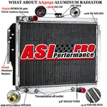 Asi 4-ROW Aluminum Radiator Fit Chrysler Cordoba Dodge Aspen Plymouth V8 76-89 New. Price: $259.00.