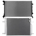 Radiator & Ac Condenser Cooling Kit For 2011 2012 2013 2014 Volkswagen Jetta New. Price: $85.47.