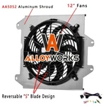 Aluminum Shroud Fan+relay Fit 92-00 97 Honda Civic Del Sol Ek D15 Integra Ex/gs New. Price: $69.00.