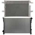 Radiator & Condenser Cooling Kit 2011-2015 Lincoln Mkx 2011-2014 Ford Edge New. Price: $127.48.