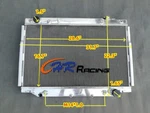 Aluminum Radiator For 1993-1997 Toyota Land Cruiser FZJ80 1FZFE Lexus LX450 4.5L New. Price: $175.00.
