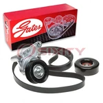 Gates Complete Serpentine Belt Drive Component Kit For 2000-2002 Gmc Yukon Ps New. Price: $113.47.