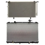 Condenser Cooling Kit & Aluminum Radiator For 2002-2006 Toyota Camry 2.4L New. Price: $124.51.