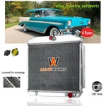 4ROW Aluminum Radiator For 1955-1957 56 Chevy Bel Air Nomad One-fifty Two-ten V8 New. Price: $184.95.