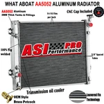 Asi 3ROW Aluminum Radiator For 2016-2023 Toyota Tacoma Base SR5 2.7L L4 3.5L V6 New. Price: $179.00.
