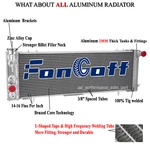 Aluminum Radiator For 1991-2001 Jeep Cherokee Xj Comanche 2.5L L4 4.0L L6 New. Price: $99.00.