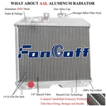 Aluminum 4-ROWS Radiator For 1943-1952 Jeep Willys MB/CJ-2A/M38 2.2/2.6/3.7L L6 New. Price: $199.00.