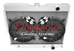 Er Champion Row Radiator P/s NOTCHED,12" Fans For 1959-1963 Chevrolet Impala New. Price: $470.58.