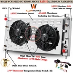 4ROW Radiator Shroud Fan For 2001-2002 Gmc Sierra Chevy Silverado 2500 3500 8.1L New. Price: $429.00.