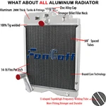 Row Radiator Fit Massey Ferguson TEA20 TE20 TO20 TO30 TO35 202 Gas 180291M1 New. Price: $133.99.