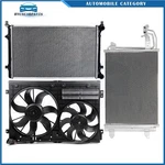 For 2009-2010 Volkswagen Jetta Electric Radiator Condenser Cooling Fan Kit New. Price: $191.13.