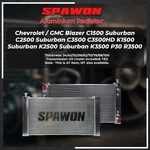 Spawon Radiator Chevrolet/gmc BLAZER(C1500C2500K1500K2500SUBURBAN) C3500 88-97 New. Price: $225.00.