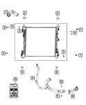 Genuine Mopar Engine Cooling Radiator 68377849AA New. Price: $266.56.