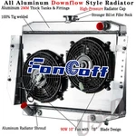 3-ROW Radiator+shroud Fan Fit 72 79 Jeep Wagoneer Cherokee J-series V8 Fongoff New. Price: $199.00.
