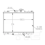 Radiator For 16-19 Mazda CX-3 2.0L L4 Automatic MA3010241 PEHN-15-200 New. Price: $159.00.