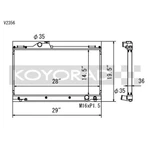 Koyo Racing Radiators V2356 New. Price: $443.61.