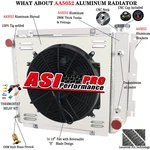 Asi 3 Row Radiator&shroud Fan For 87-2006 Jeep Wrangler Tj,yj Chevy V8 Swap New. Price: $195.99.