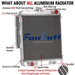 Aluminum Rows Radiator Fits 1966-1974 1967 1969 1970 Jeep DJ5 Car 3.8L/4.2L L6 New. Price: $129.00.