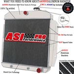 Asi Row Radiator For 1955-1959 Chevy 3100 3200 3400 3500 3600 3800 Gmc 150 New. Price: $259.00.