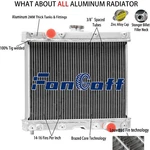 4-ROW Aluminum Radiator Fits John Deere 1023E 1025R 1026R 2025R #LVA16455 Alloy New. Price: $679.00.