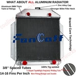 Fits 1949-1953 50 Ford Cars Flathead Configuration V8 4ROWS Radiator Aluminum. New. Price: $199.00.