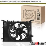 Radiator Cooling Fan Assembly W/ Shroud For Volvo S80 2000-2003 S60 2001-2003 New. Price: $126.38.