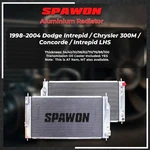 Spawon Row Aluminum Radiator Dodge Intrepid Chrysler Lh 98-04 300M Concorde New. Price: $212.00.