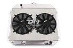 1968-79 Ford F100 150 250 350 Chevy V8 Radiator+shroud+fan 4ROW Polished Alu New. Price: $284.05.