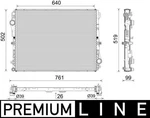 Radiator, Engine Cooling Mahle Cr 2604 000P New. Price: $419.96.