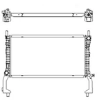 RAD13487 New Replacement Radiator Fits 2015-2016 Ford Mustang. Price: $149.00.