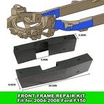 Front Frame Repair Kit 2004-2008 Ford F150 New. Price: $175.00.