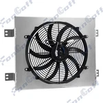 Aluminum SHROUD+16" Fan Fit 1960 1961 1962 Chevy Apache Pickup Truck Gmc Usa New. Price: $79.00.