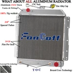 3 Row Aluminum Radiator Fit 1958 Chevy Bel Air;biscayne;impala 4.6L V8 Fongoff New. Price: $144.95.