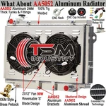 3ROW Radiator+shroud+fan Fit 90-1998 Toyota Land Cruiser FJ80R FZJ80R LX450 4.5L New. Price: $279.00.