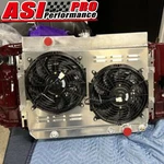 Row Aluminum Radiator Shroud Fan For 1963 1968 Impala Chevelle Belair Asi New. Price: $229.00.