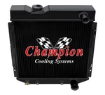 Al Champion 3 Row Black Finish Radiator 1964 1966 Ford Mustang #CC259B-BLK New. Price: $319.72.