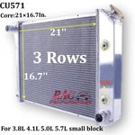 Luxerad 3 Row Aluminum Radiator For 1965-69 Buick Skylark Special Sportwagon V8 New. Price: $145.00.