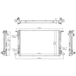Nissens 606578 Auxiliary Radiator For Select 17-23 Audi Models New. Price: $321.82.