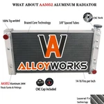 Row Aluminium Radiator For 1982-1994 Chevy S10 Gmc S15 Jimmy Sbc 350 Swap V8 New. Price: $229.00.